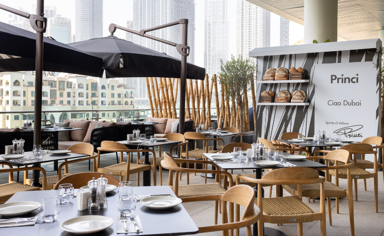 Princi  يصل إلى دبي مول: مقهى إيطالي مستوحاى من ساحات ميلانو